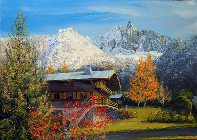 La Verte et les Drus depuis sur les Bois ( Chamonix ) 2024